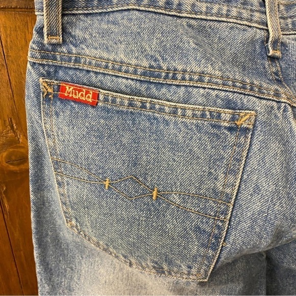 Vintage Y2k Light wash Patch rose boot cut jeans size 11 high rise - Picture 6 of 13